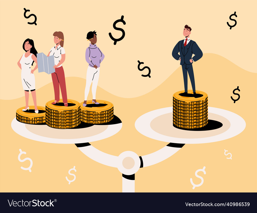 Salary difference concept