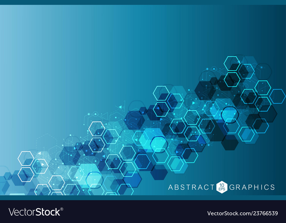 Science network pattern connecting lines and dots vector image Science network pattern connecting lines and dots