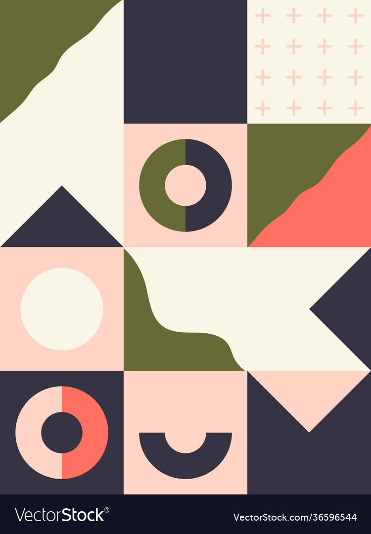Abstract pattern design elements vector image Abstract pattern design elements