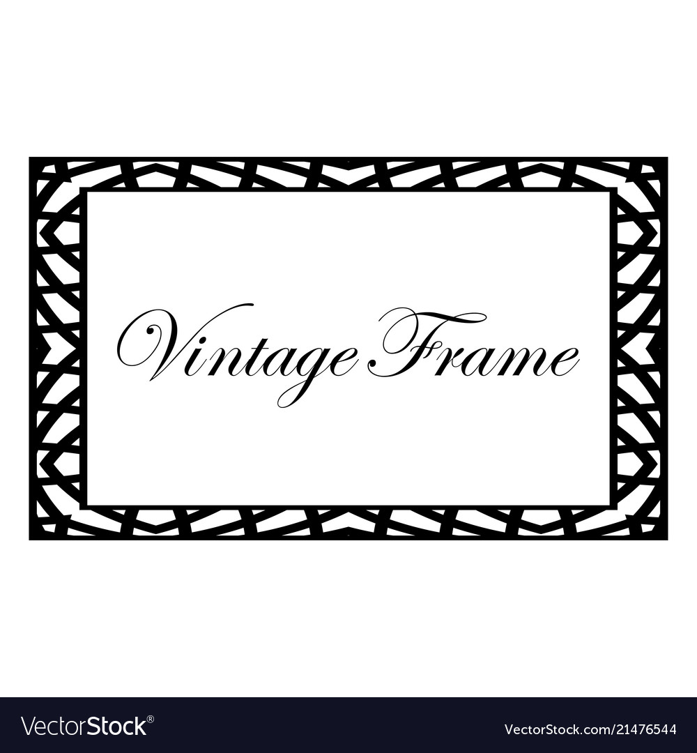 Art deco frame Royalty Free Vector Image - VectorStock