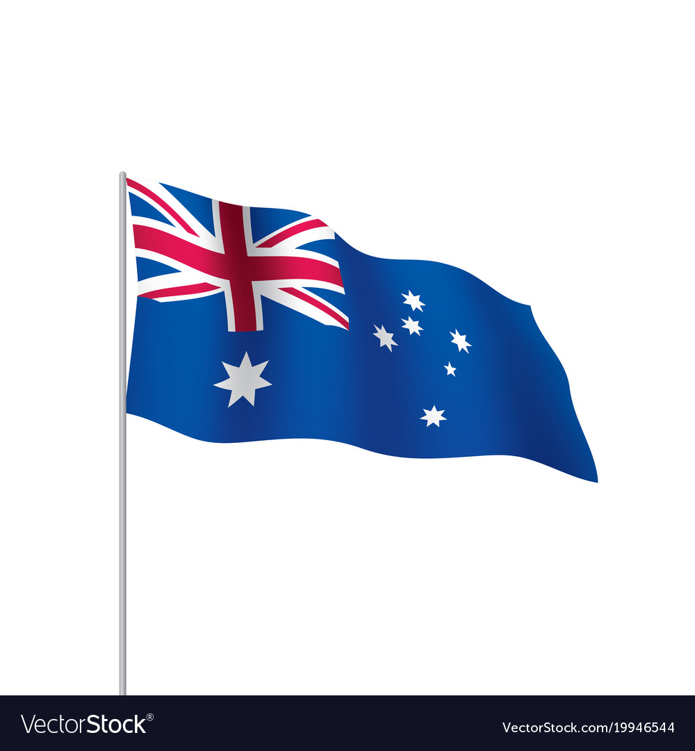 Australia flag Royalty Free Vector Image - VectorStock