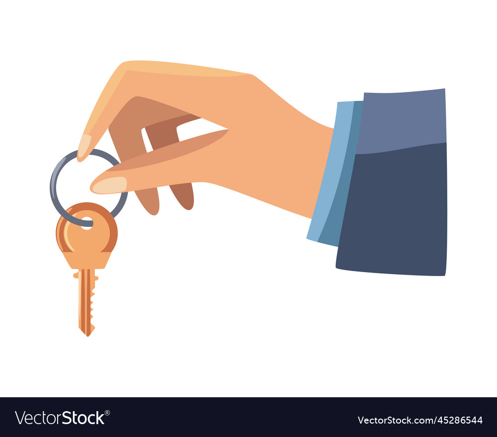 Flat hands with keys