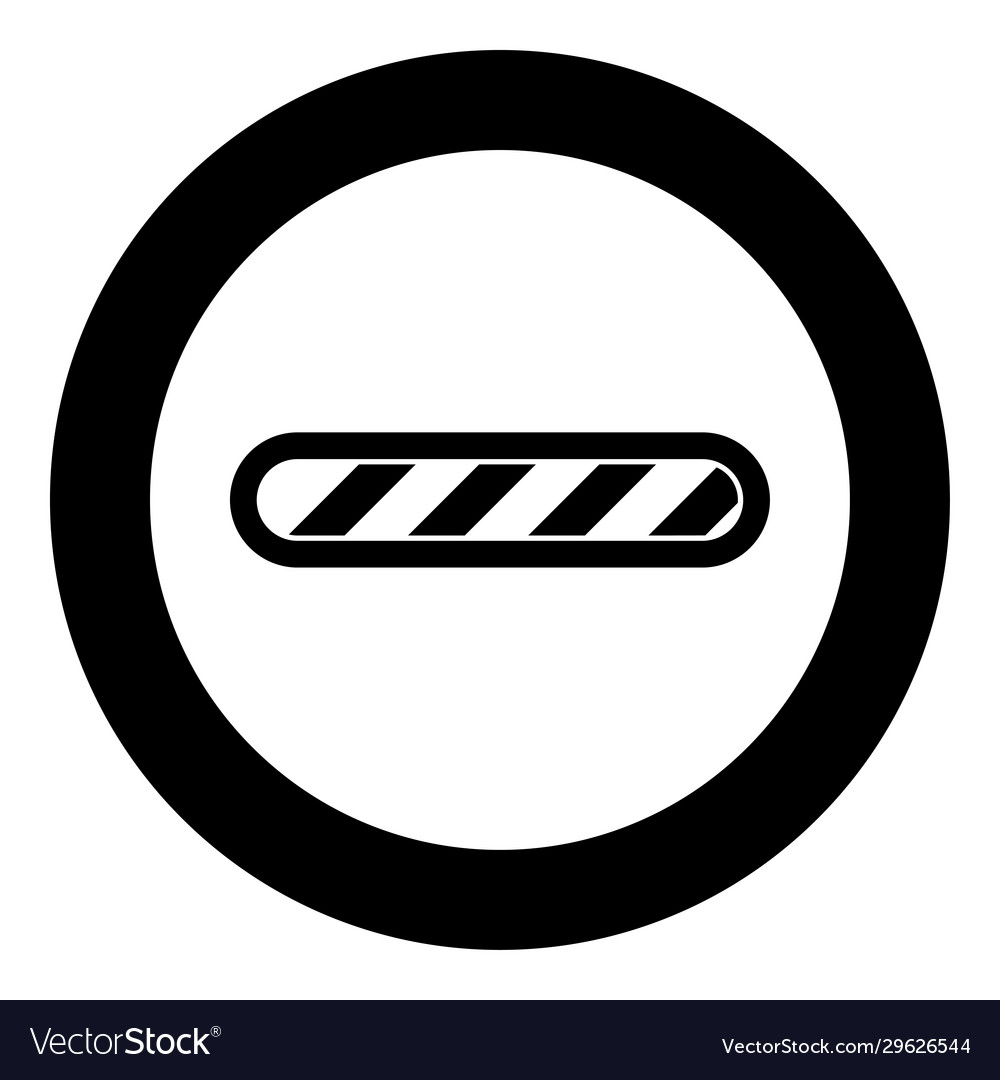 Loading bar progress status icon in circle
