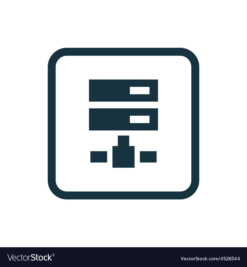 Net drive icon rounded squares button