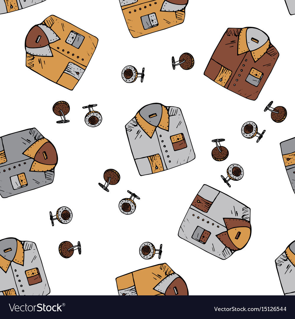 Seamless pattern with man symbols