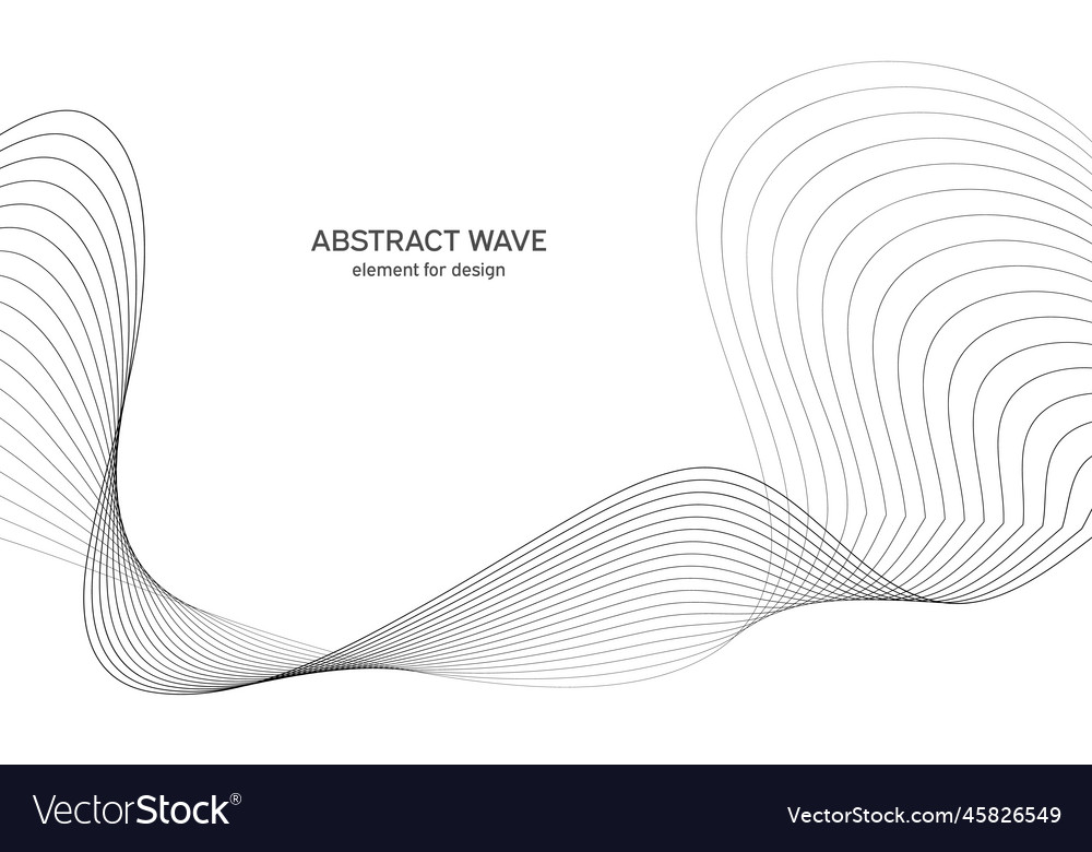 Abstract wave element for design digital vector image Abstract wave element for design digital