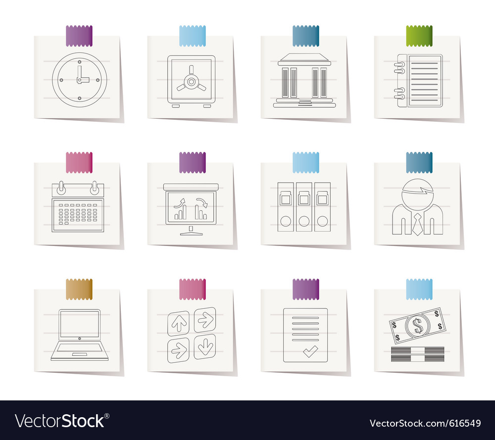 Finanz- und Büroikonen