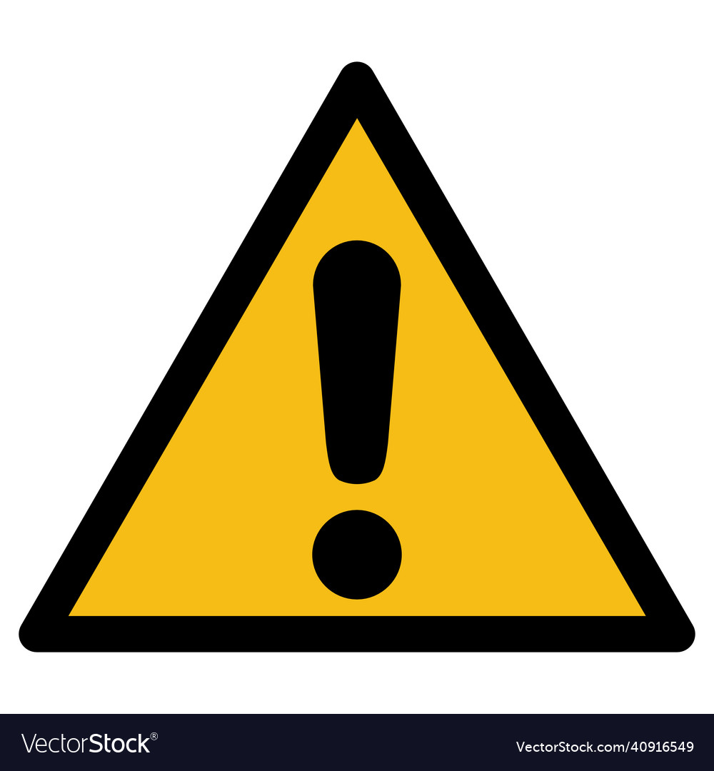 General warning Royalty Free Vector Image - VectorStock