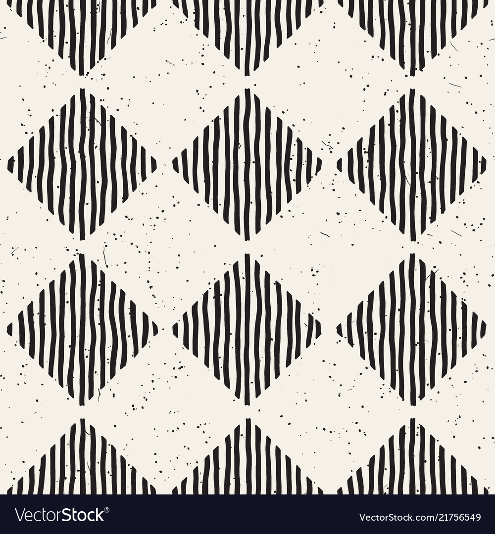 Hand drawn seamless repeating pattern vector image Hand drawn seamless repeating pattern
