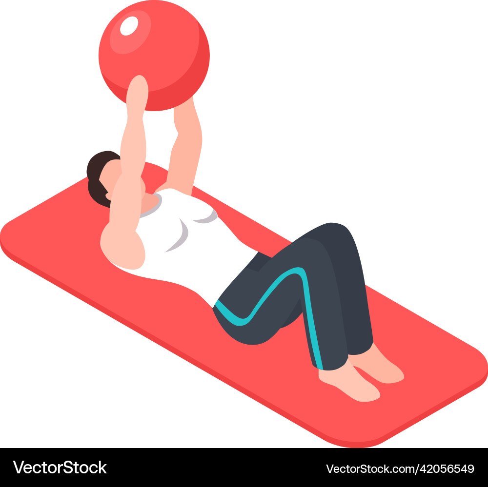 Isometric rehabilitation icon Royalty Free Vector Image