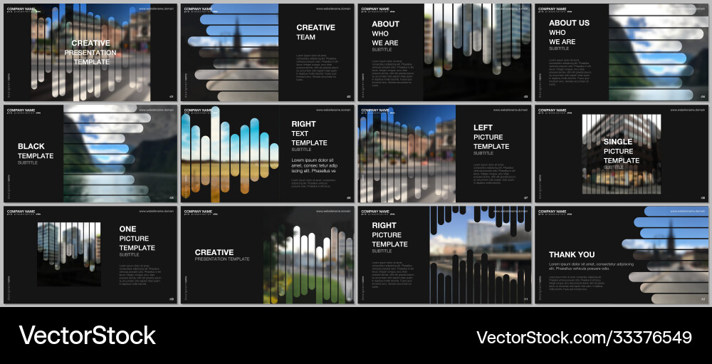 Presentation templates multipurpose Royalty Free Vector