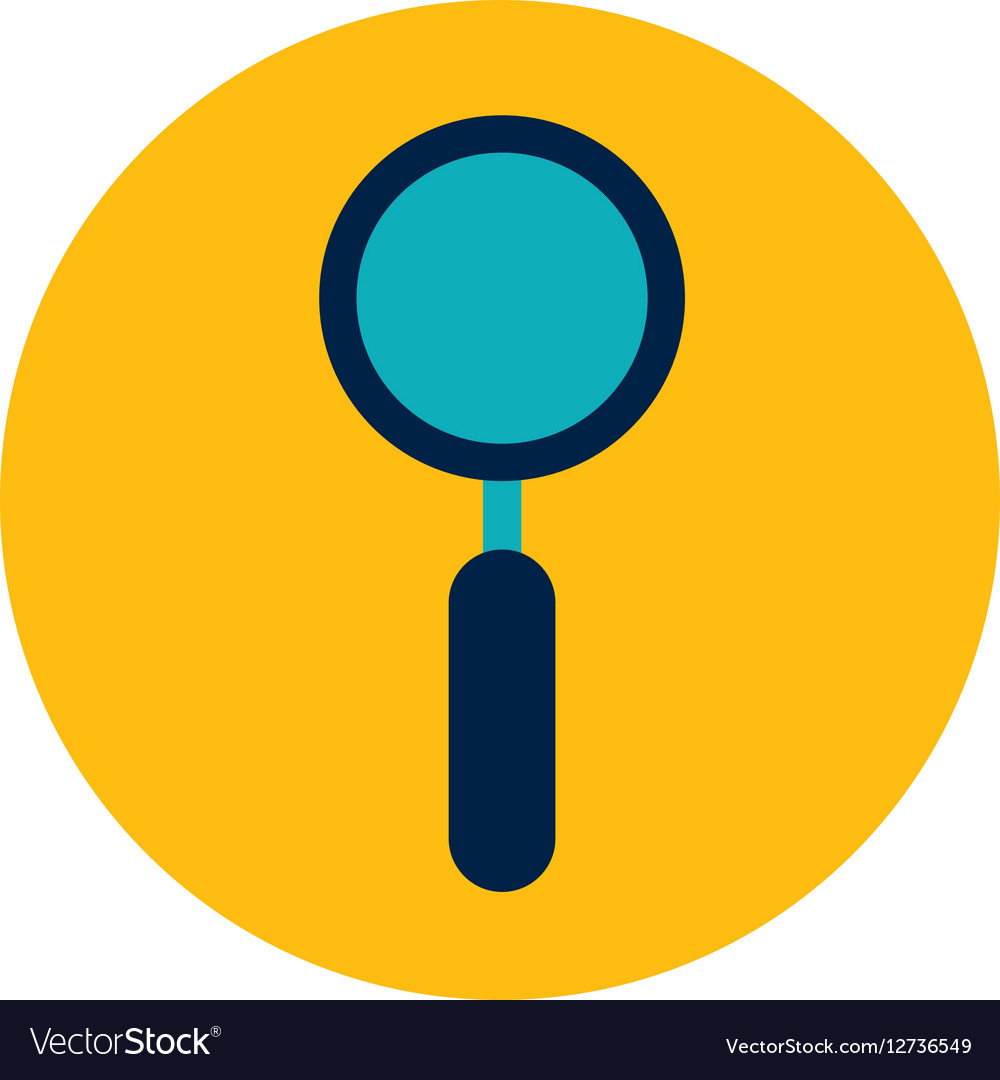 Search magnifying glass isolated icon Royalty Free Vector