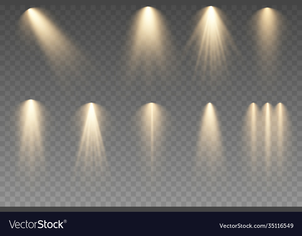 Spotlight light Royalty Free Vector Image - VectorStock