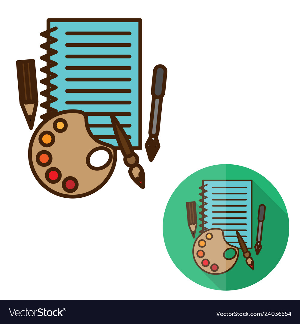 A set of stationery items consisting notebook