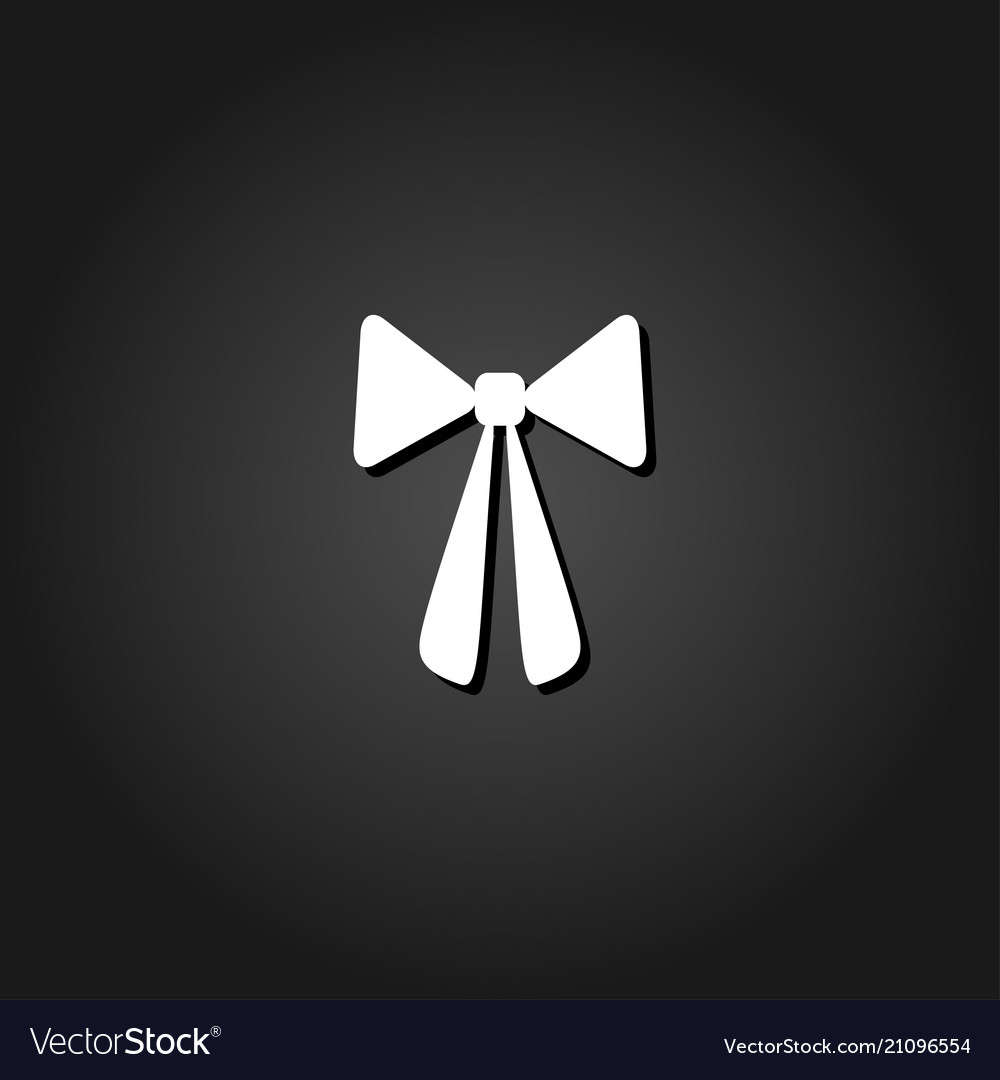 Bow icon flat