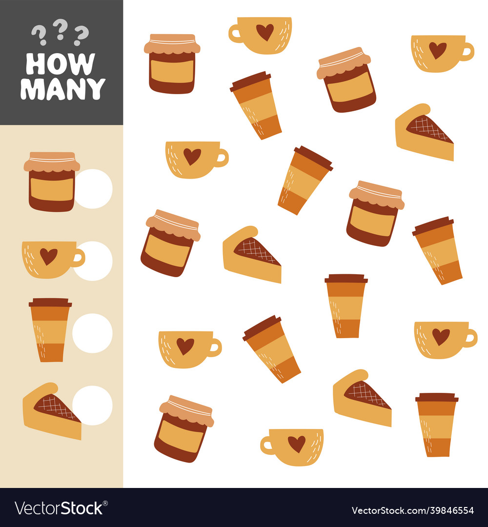 How many objects task educational math game