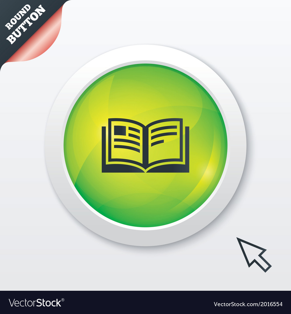 Open Book Button Icon