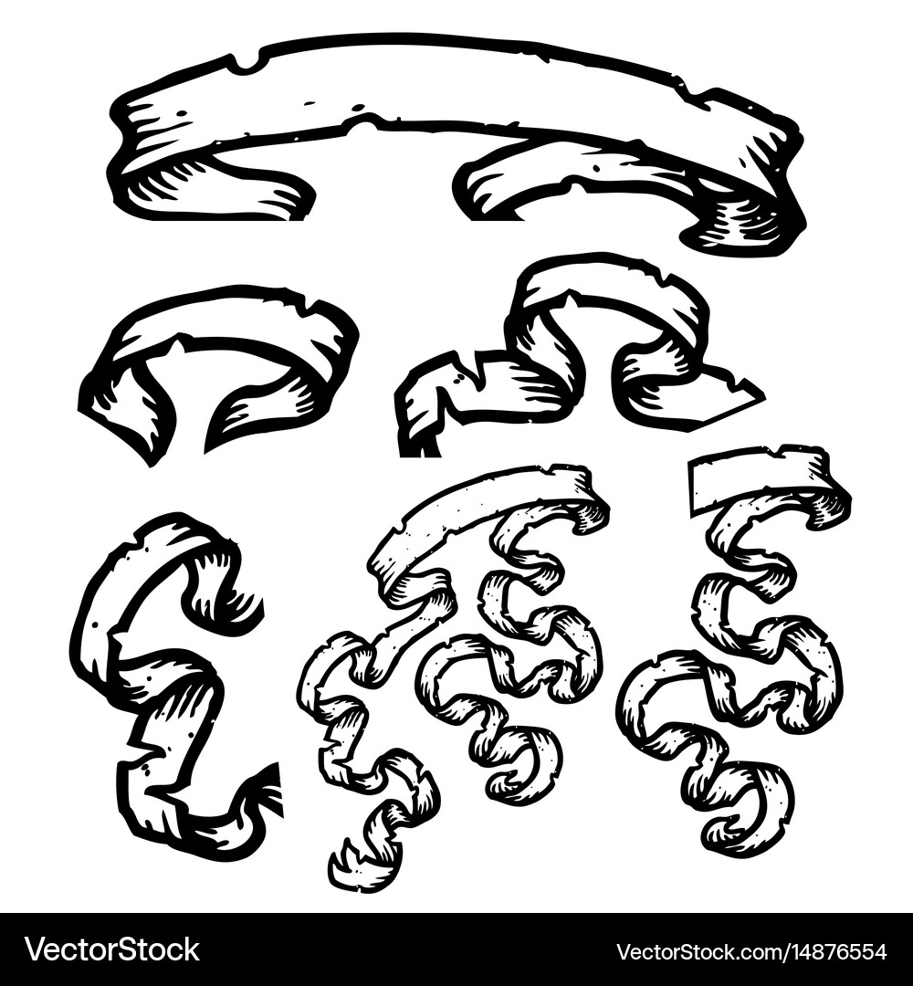 Ribbons Royalty Free Vector Image - VectorStock