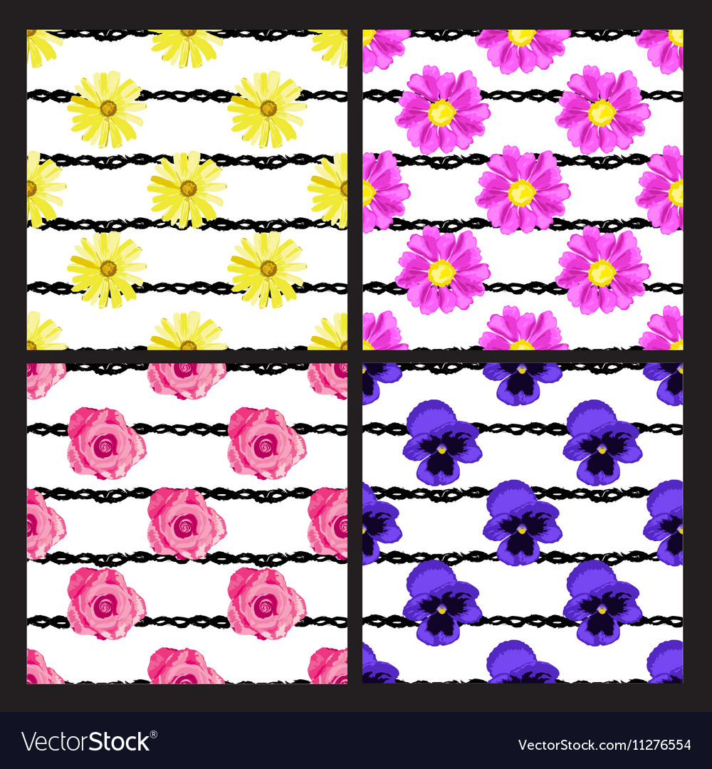 Seamless patterns set