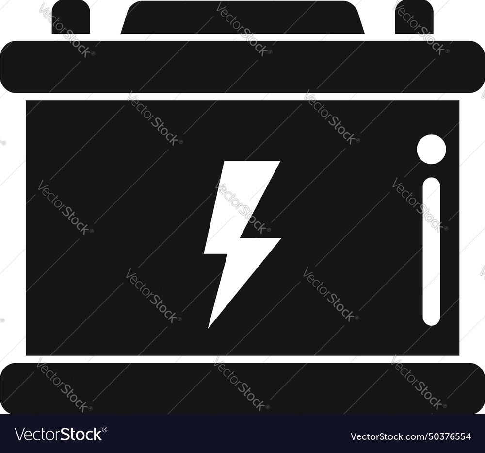 Solar panel battery icon simple part Royalty Free Vector