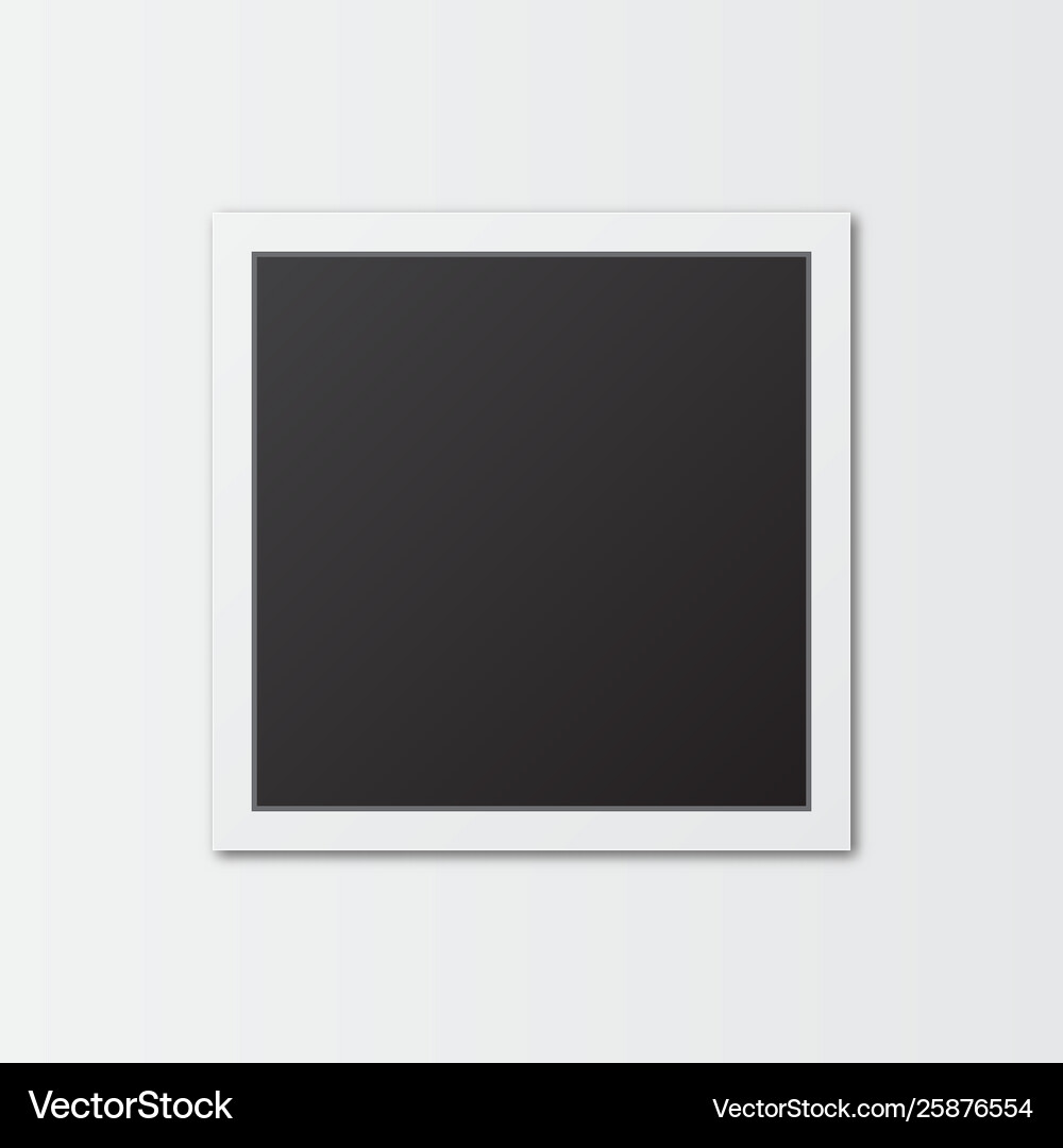 Square photo frame Royalty Free Vector Image - VectorStock