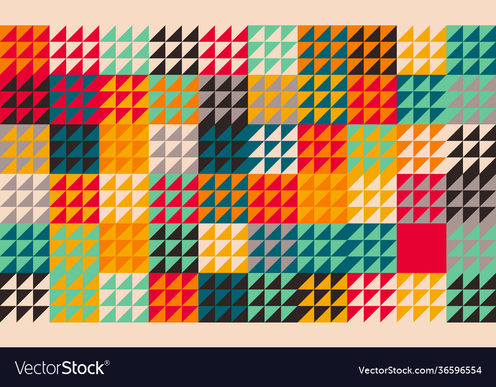Triangle abstract pattern design Vector Image Triangle abstract pattern design