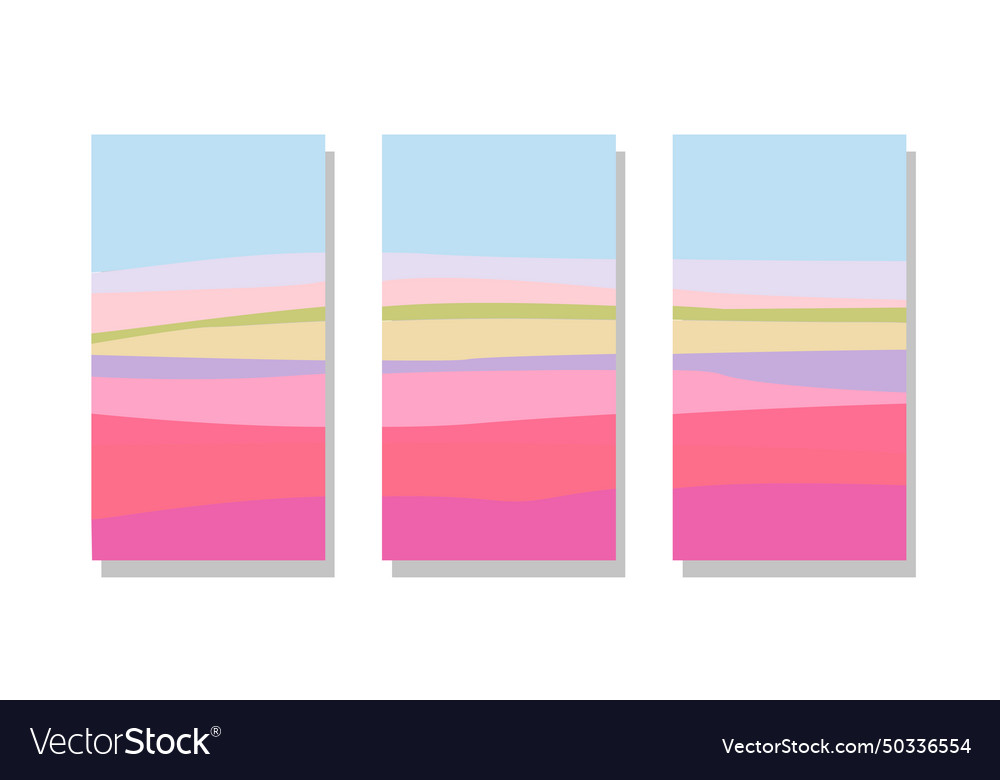 Tulip fields abstract background with stripes