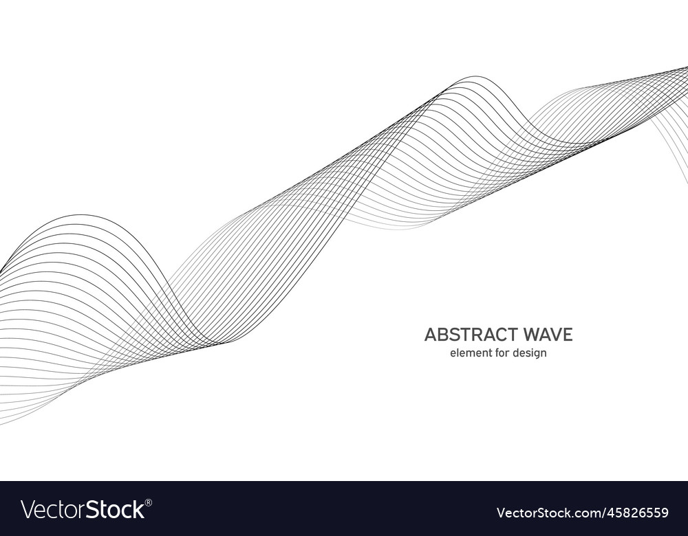 Abstract wave element for design digital vector image Abstract wave element for design digital