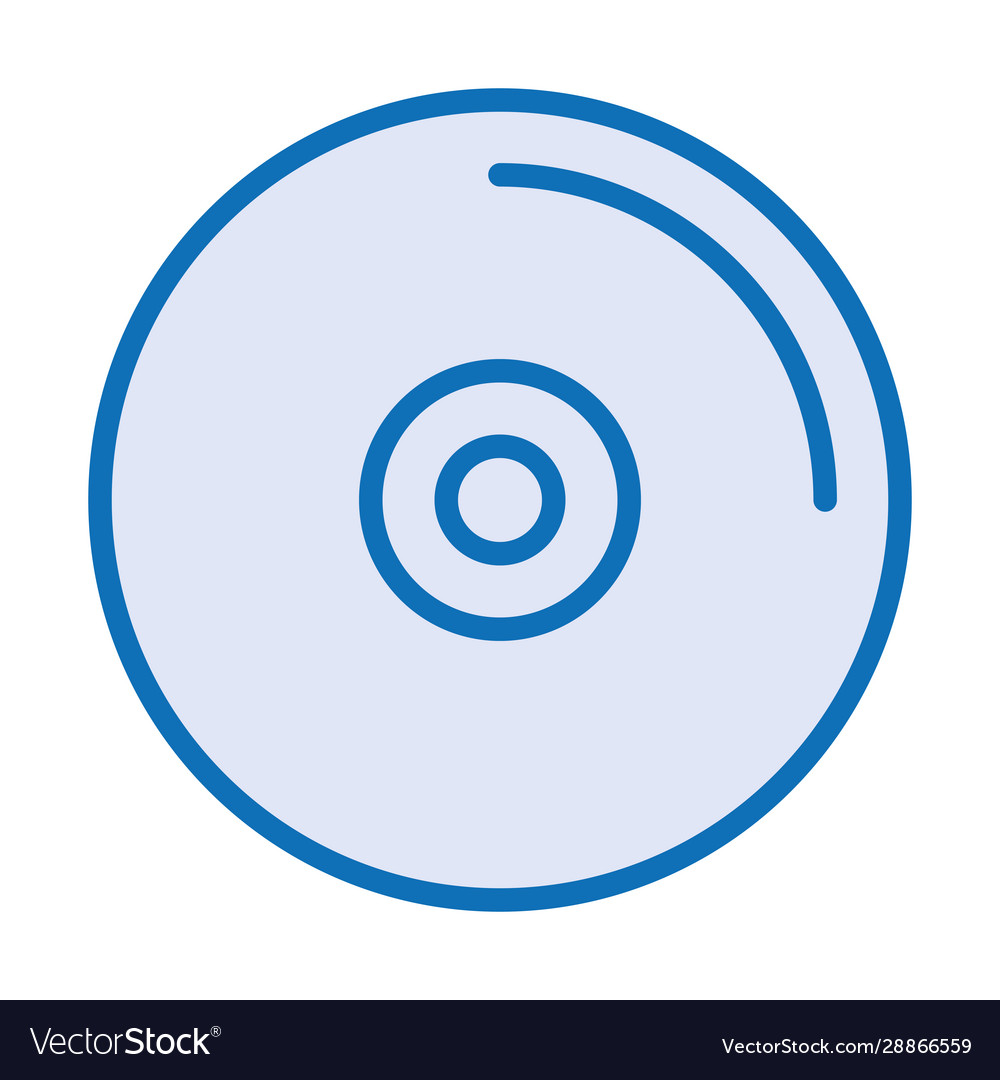 Compact disk device isolated icon