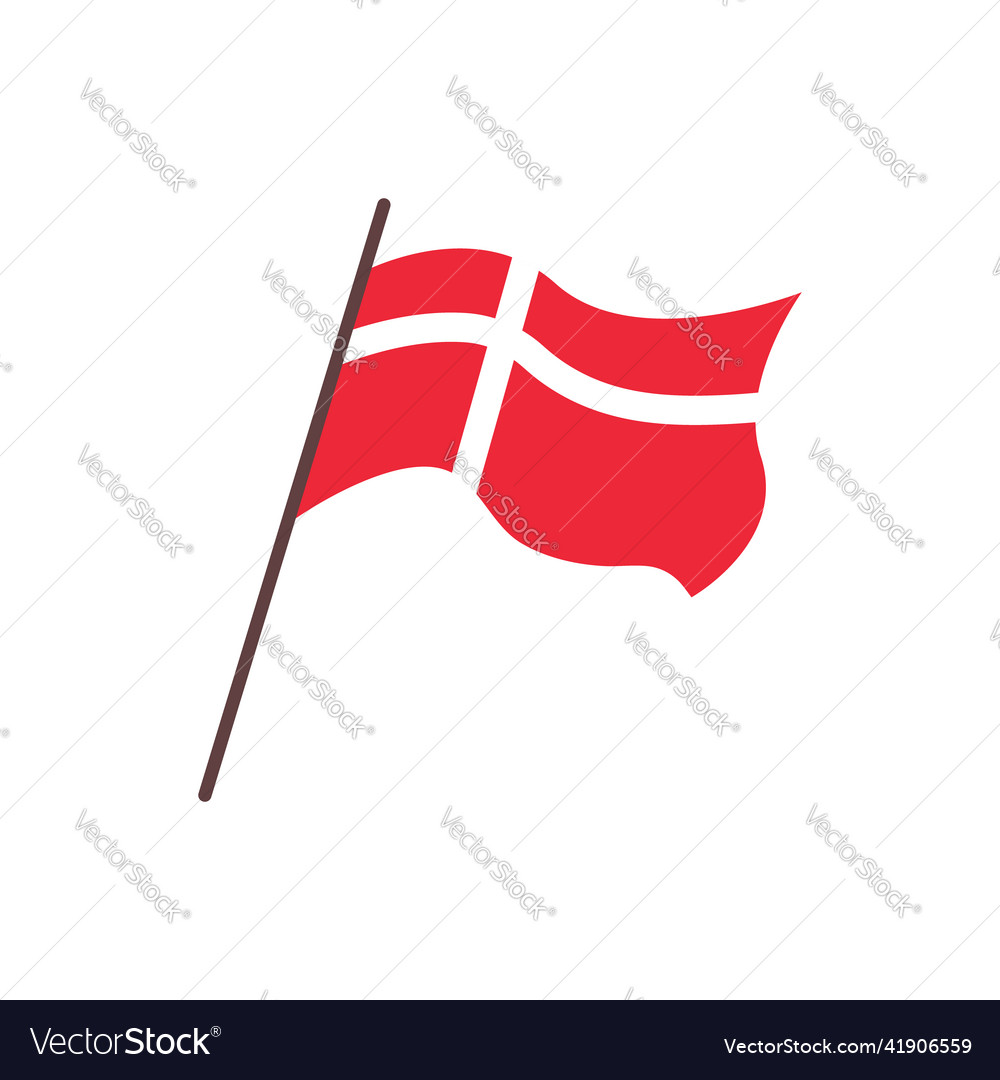 Danish Flag - Red and White Cross