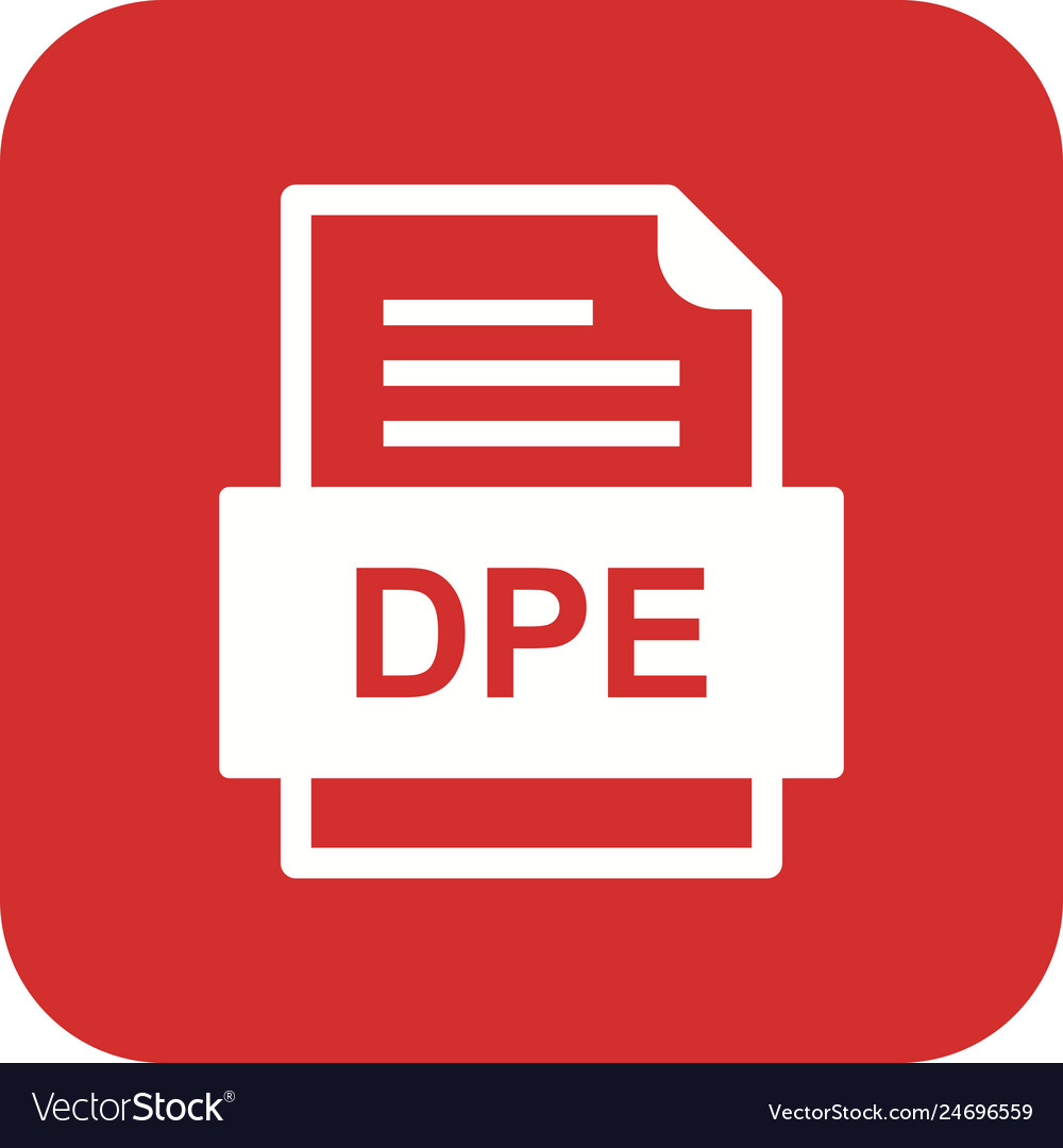 Dpe file document icon