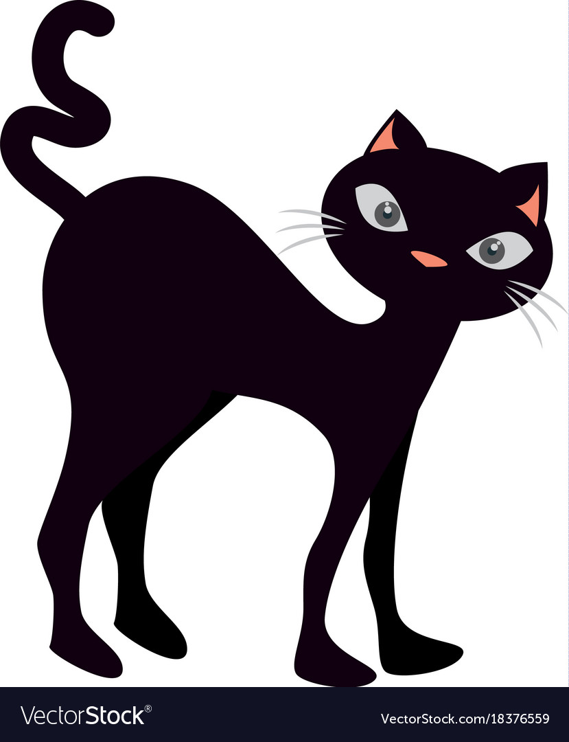 Cute Black Cat Icons or Symbols, Vector Set. Collection of Funny Looking  Cats Stock Vector - Illustration of symbol, icon: 259542309