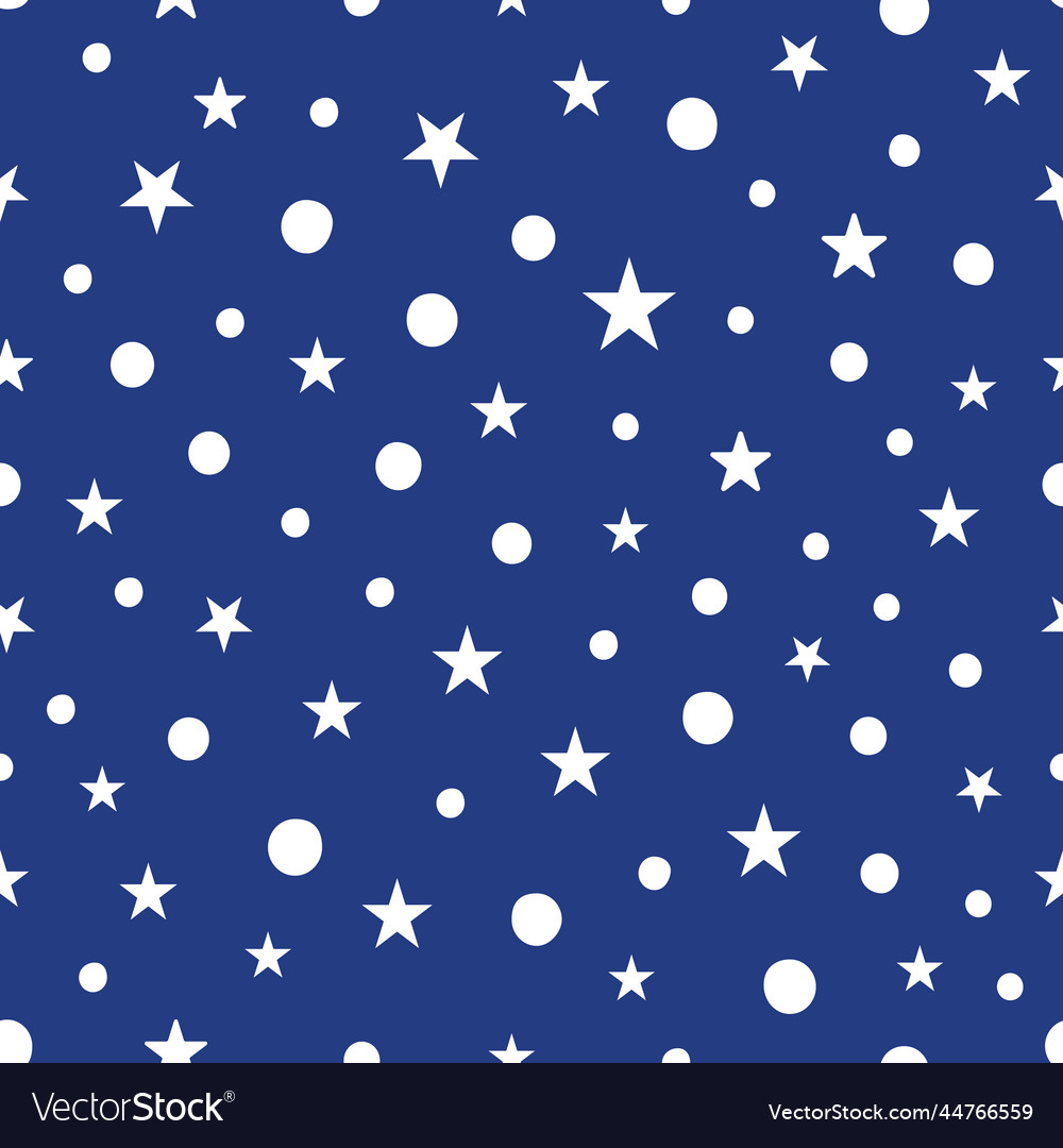Hanukkah stars and dots repeat pattern background