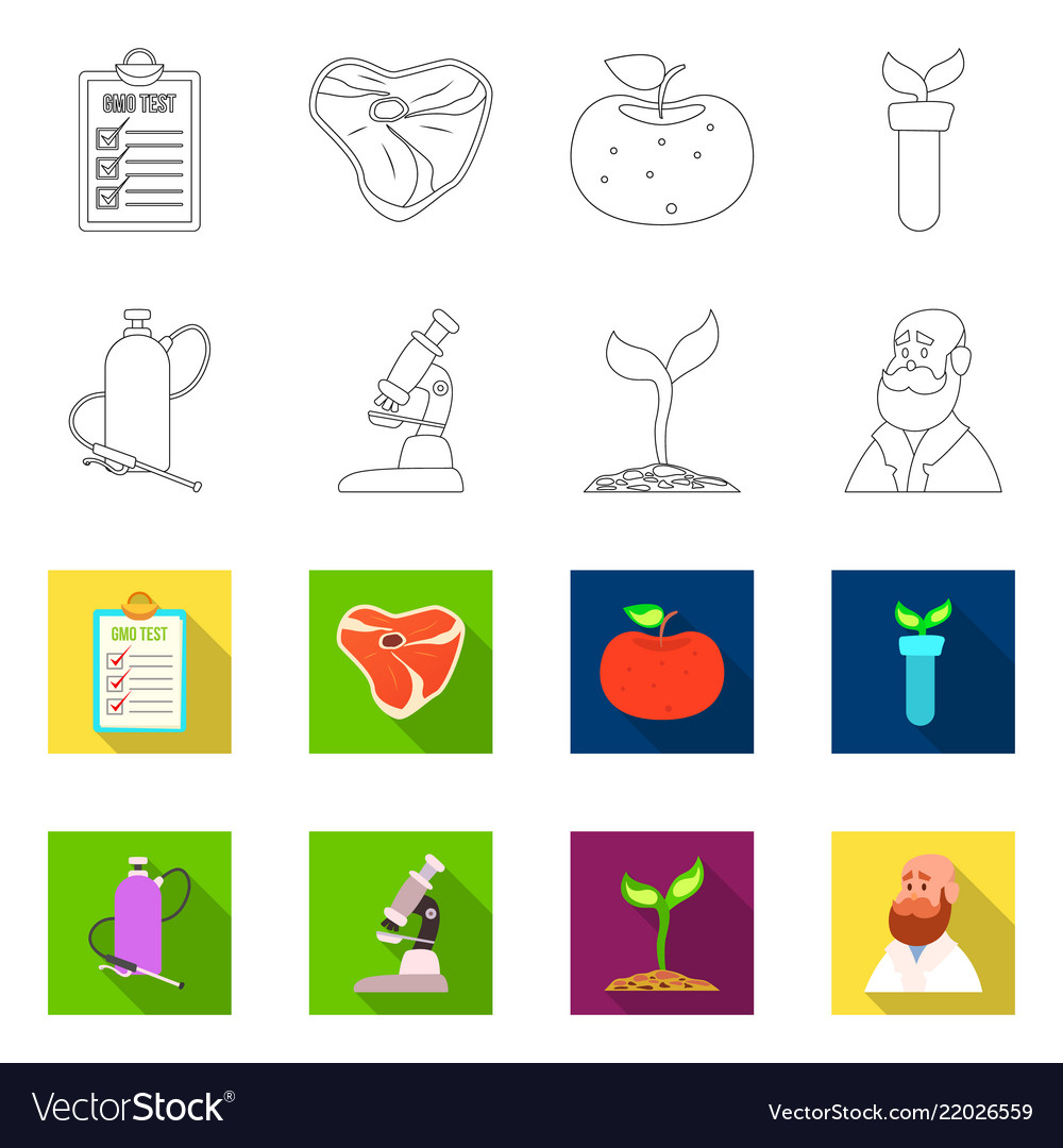 Isolated object of and symbol set ve Vector Image Isolated object of and symbol set ve