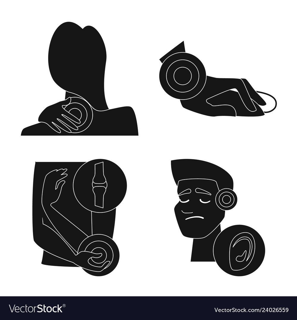 Isolated object of first and help icon collection vector image Isolated object of first and help icon collection