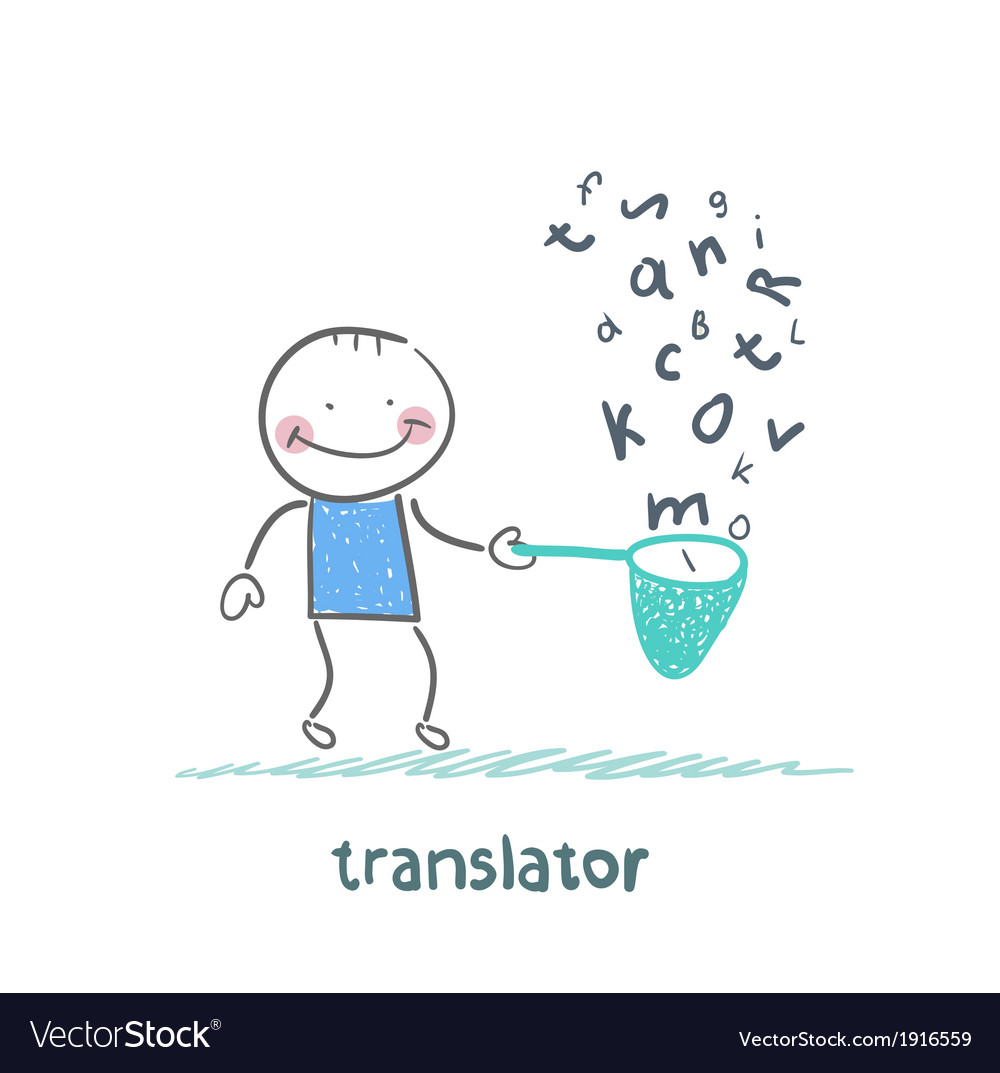 Man with Translation Net