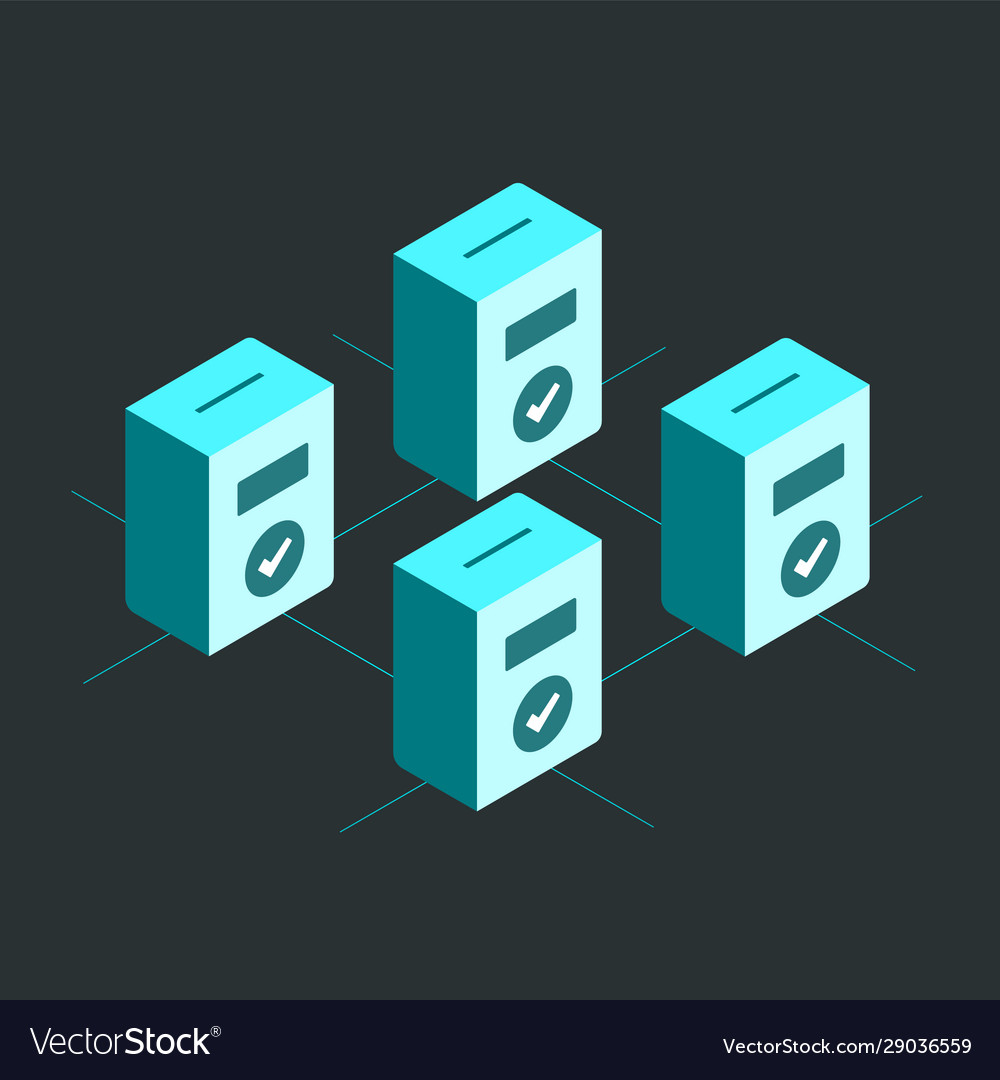Online voting with blockchain technology