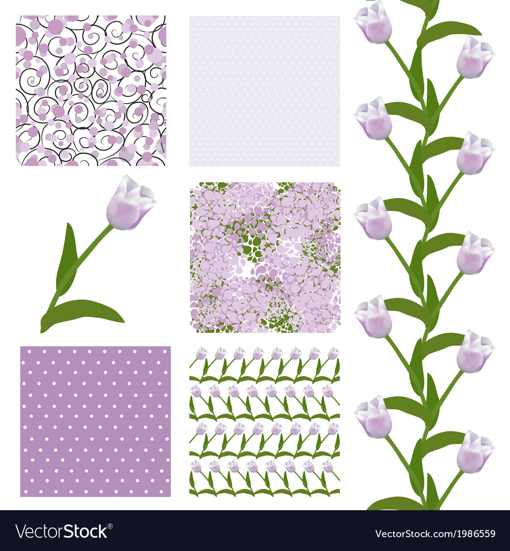 Seamless patterns set