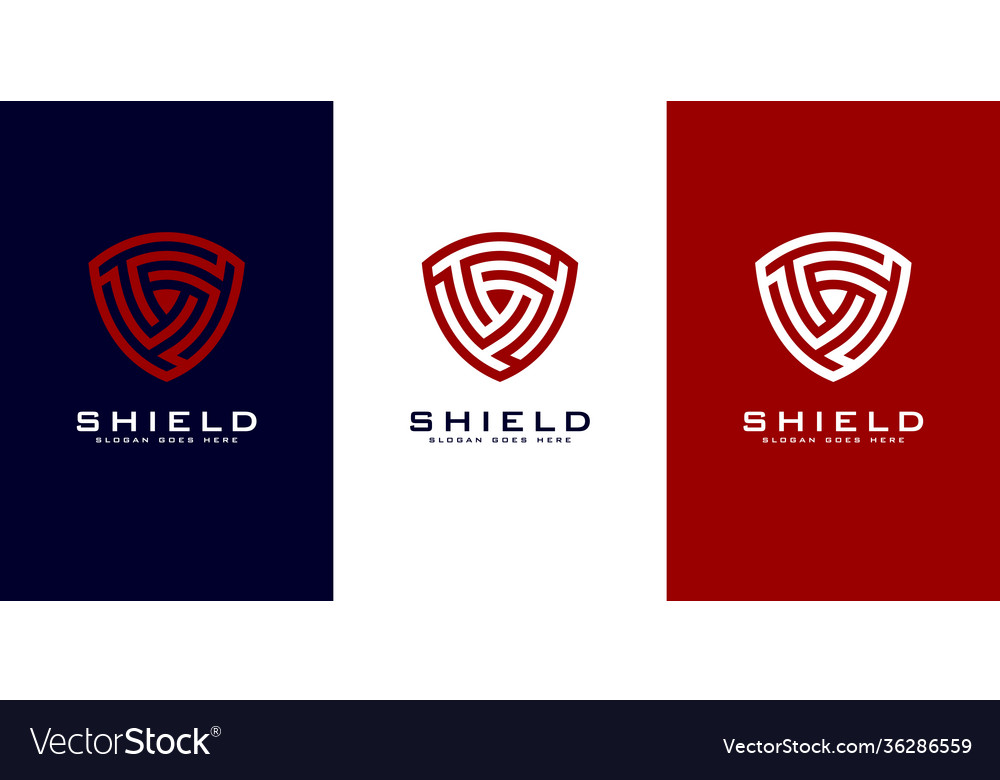 Security shield logo premium