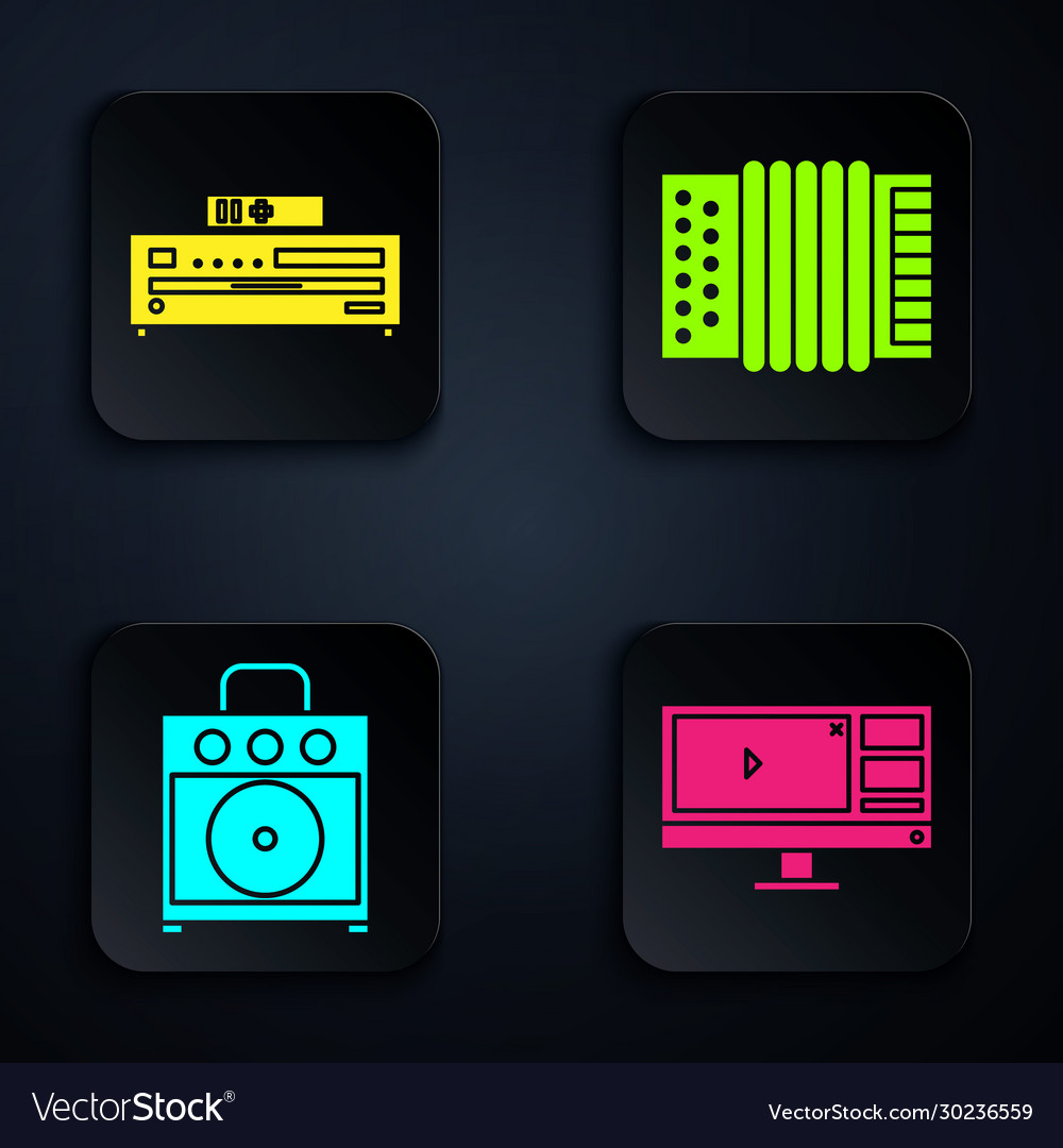 Set video recorder or editor software on monitor