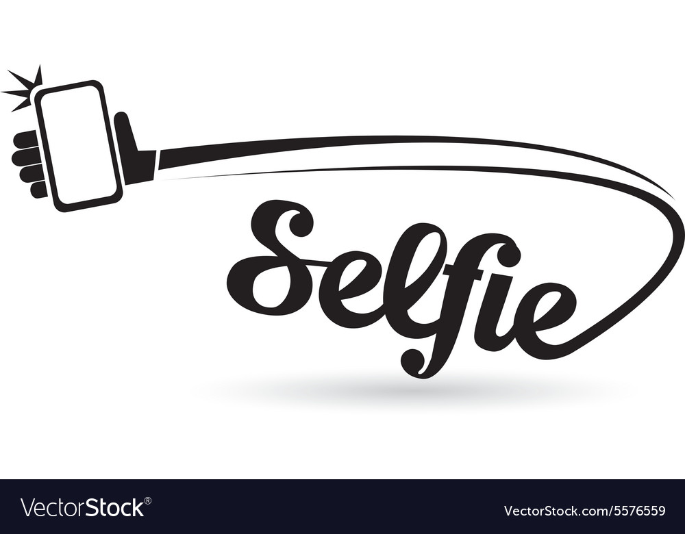 Selfie Foto auf Smartphone-Konzept-Symbol