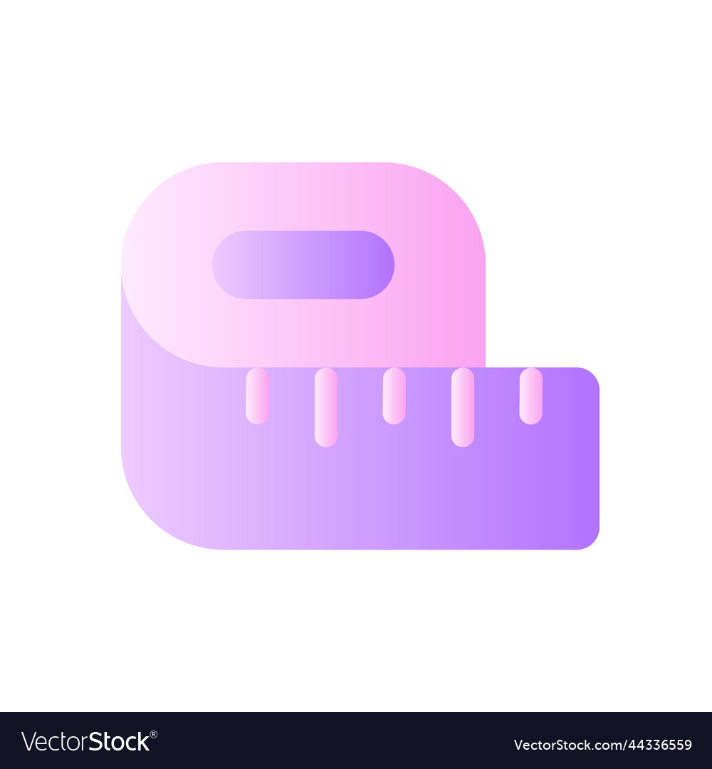 Tape line flat gradient two-color ui icon
