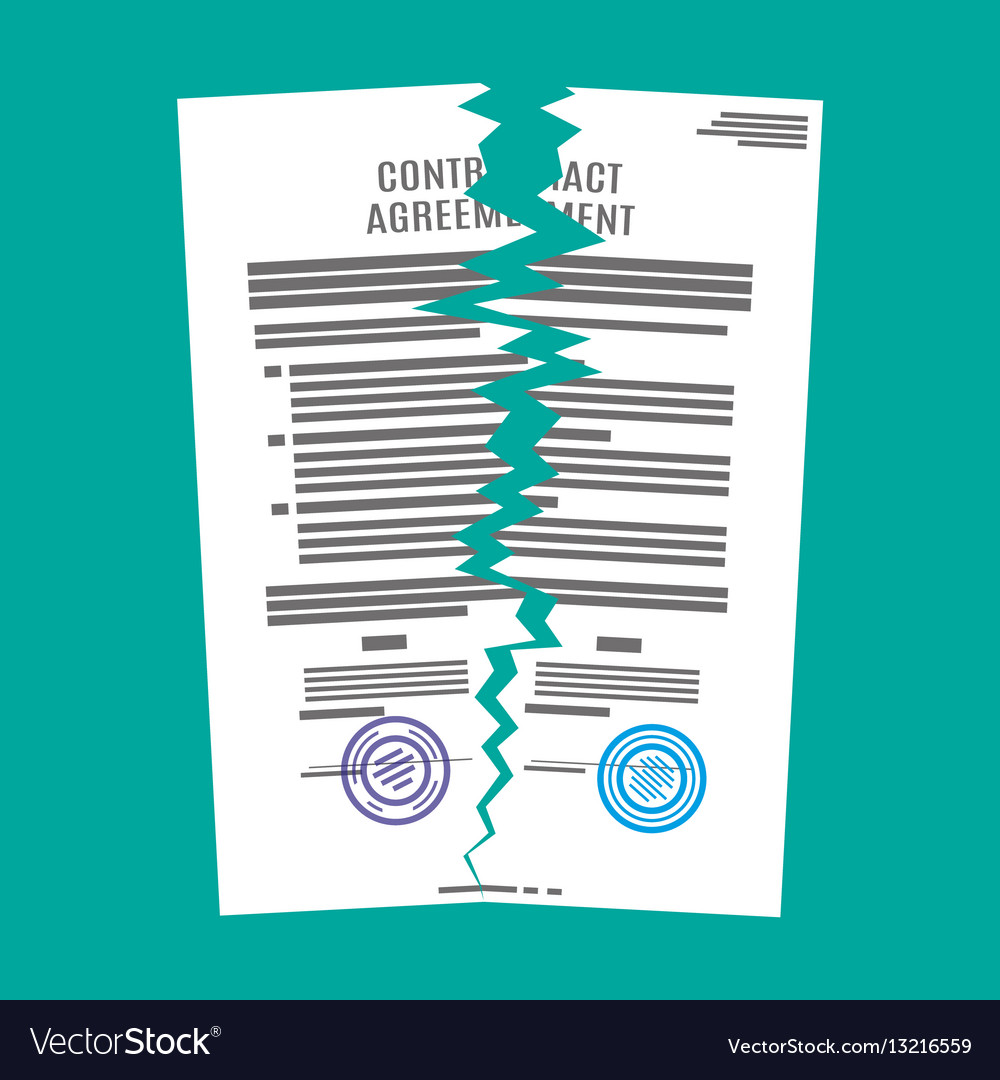 Torn Contract Document