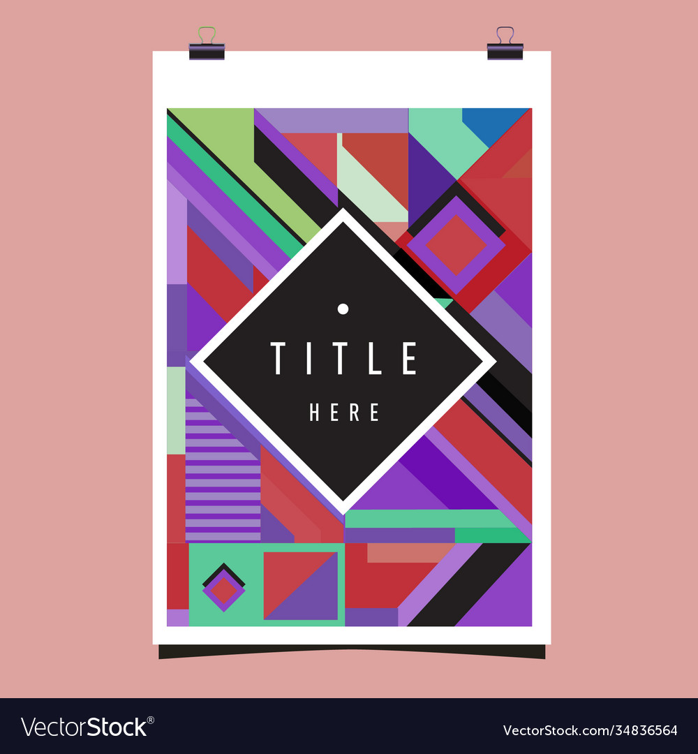Abstract colorful geometric pattern background Vector Image Abstract colorful geometric pattern background