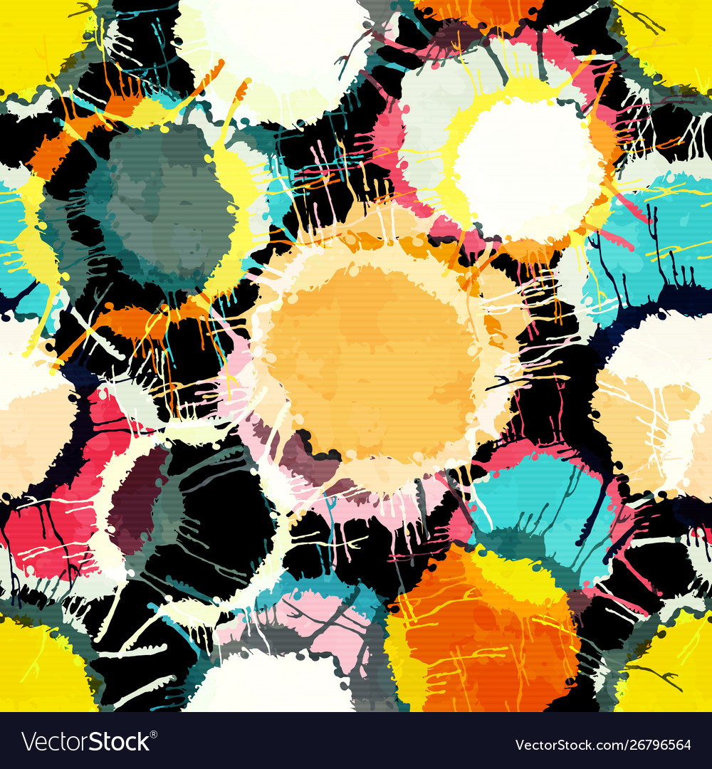 Colored abstract seamless pattern in graffiti vector image Colored abstract seamless pattern in graffiti