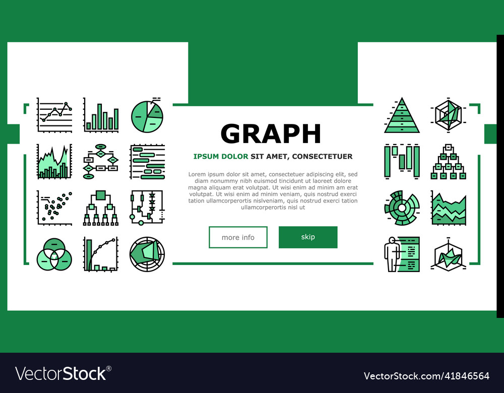 Graph for analyzing and research landing header