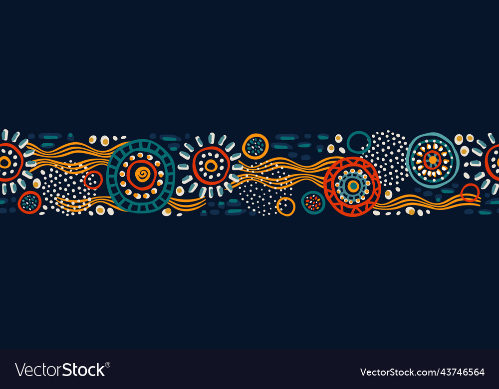 Hand drawn abstract seamless pattern ethnic Vector Image