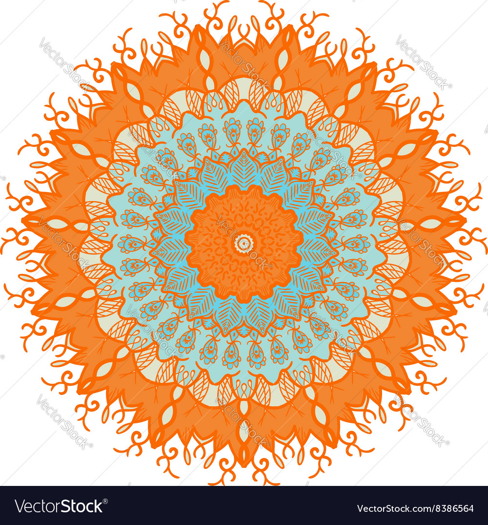 Mandala line template