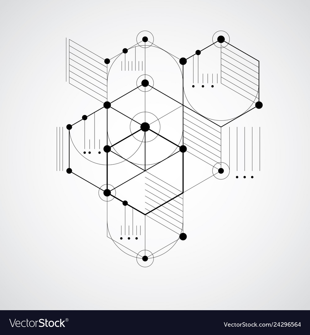 Modular bauhaus background created from simple Vector Image Modular bauhaus background created from simple