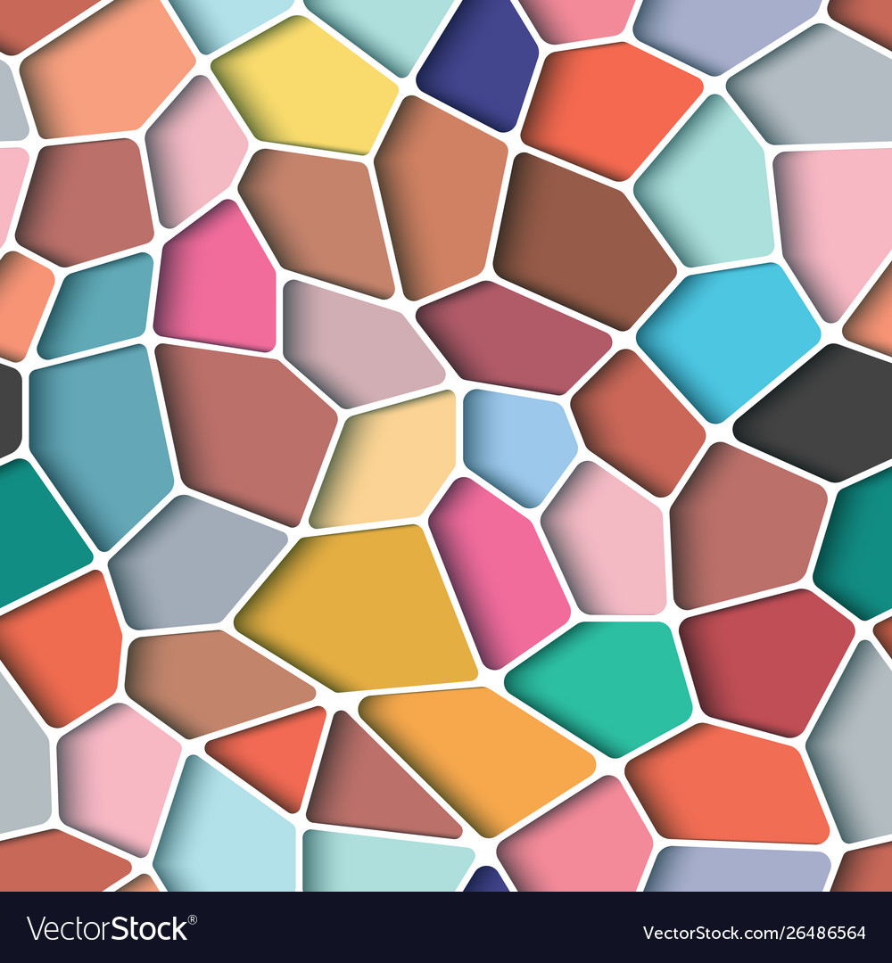 Pentagon polygon colourful design with seamless